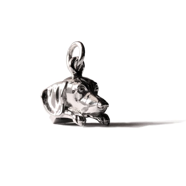 Dachshund pendant, 925 Silver Sausage necklace, Dackel gift, doxie, teckel, Wiener dog, Bassotto, doxie pendant, Salchicha ring, daschund