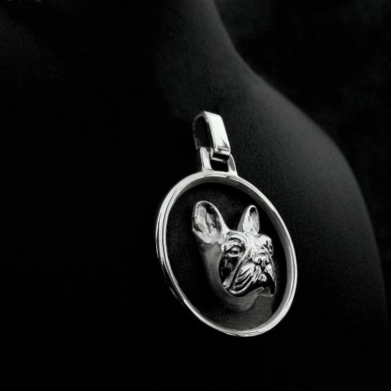 French Bulldog Necklace Silver 925 French Bulldog Frenchie