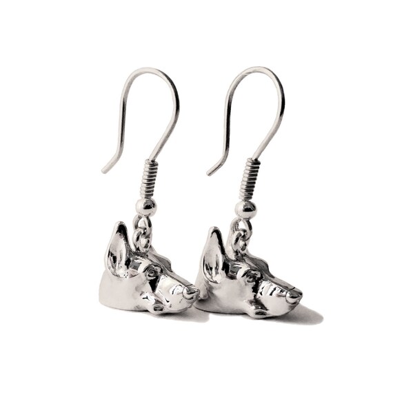 doberman earrings
