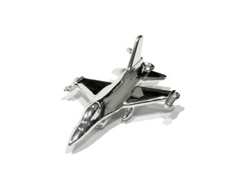 F16 hanger F-16 925 zilver 3,3 33 cm 1,3 inch bedeltje Lockheed Martin F-16 Fighting Falcon F16C eenzitter F16-C multirole