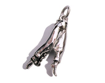 Fresno Nightcrawler cryptide alien hanger 925 sterling zilveren ketting bedel cryptozoologie walker californië NIET INBEGREPEN KETTING