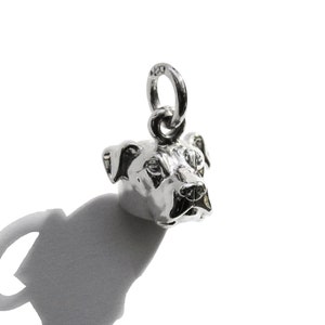 Pitbull pendant, flopy ears necklace, silver 925, sterling silver, pitbull jewelry, pet lovers, pitbull gift