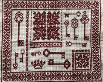 Schlüssel zum Königreich | Kreuzstich Stickmuster | PDF-Download