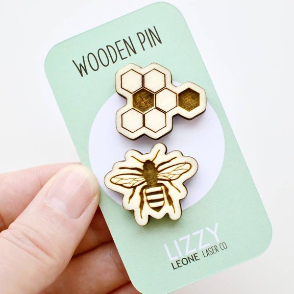 Bee pin set, save the bees, bee party favors, bee lapel pin, insect brooch, beekeeper gift, bee brooches, bee gifts for women, save the bees