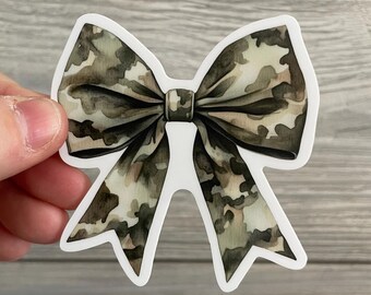 Camo Bow Sticker