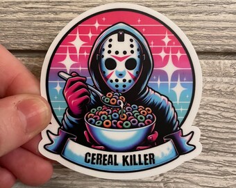 Cereal Killer - Funny - Pun - Sticker