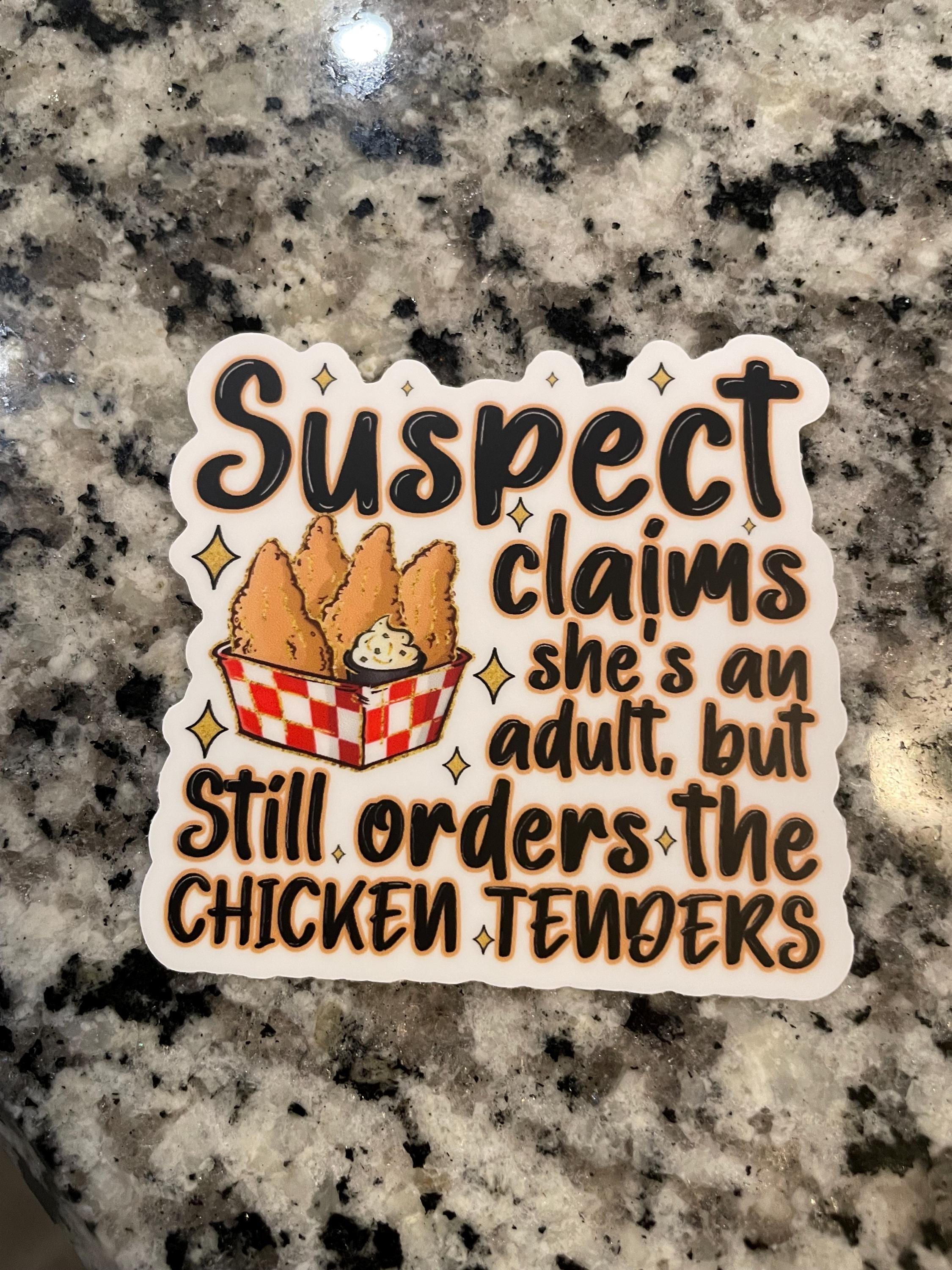 Suspects Stickers Suspect - Chicken Nugget - Sticker - Etsy