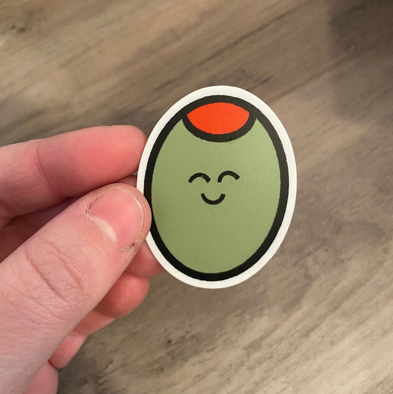 Draw Olive Sticker Olive Sticker - Etsy