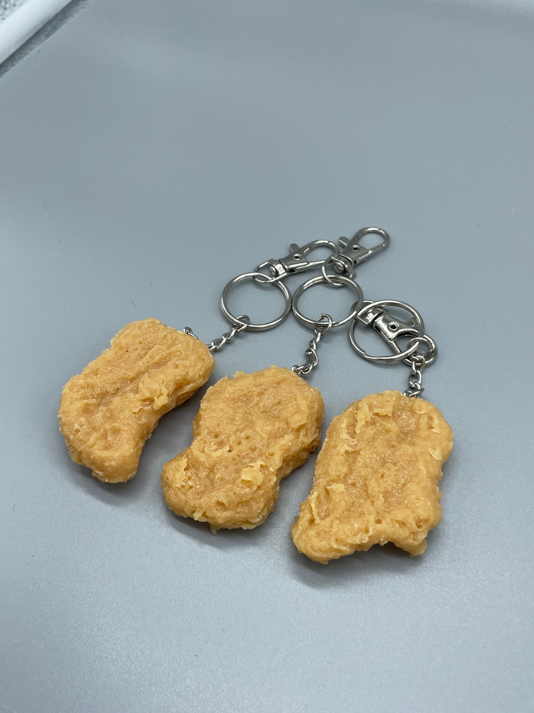Nugget Key Chain Chicken Nugget Keychain - Etsy