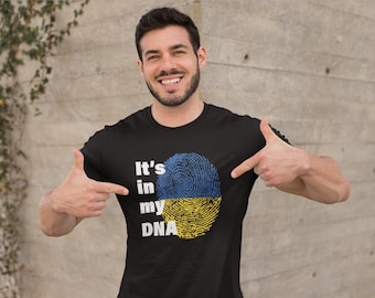 Its in my DNA  - Printed T-shirt, Ukrainian patriotic t-shirt, support Ukraine tee, Ukrainian gift, Ukrainian Shirt, Unisex