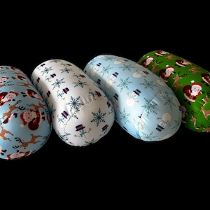 Microbead Roll Pillow Christmas Pattern