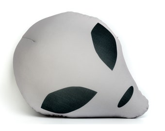 Soft Grey Alien Microbead Mushy Pillow