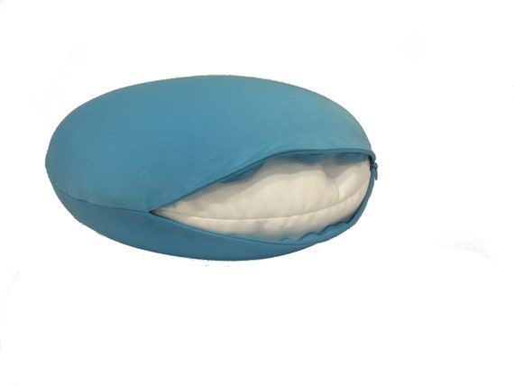 Mushy Pillow Microbead Circle Pillow W Removable Cover Etsy