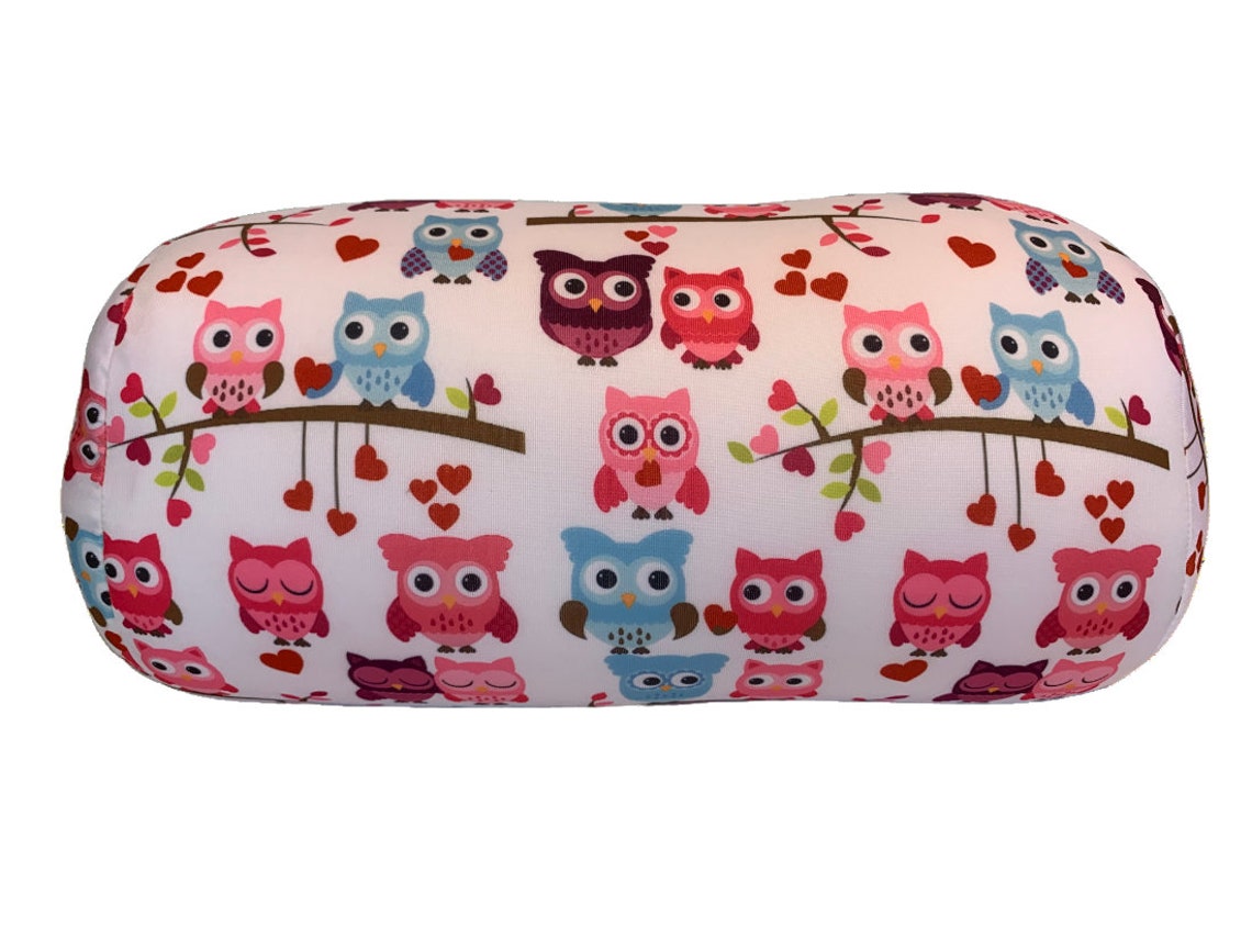 Mushy Pillows Microbead Bolster Roll Pillow cute Owls Etsy