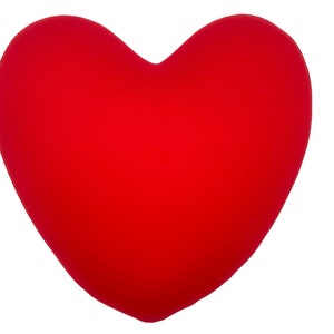 Mushy Pillows Heart Shaped Microbead Throw Pillow Super Soft and Delightfully Squishy Cover 14 x 13&quot;