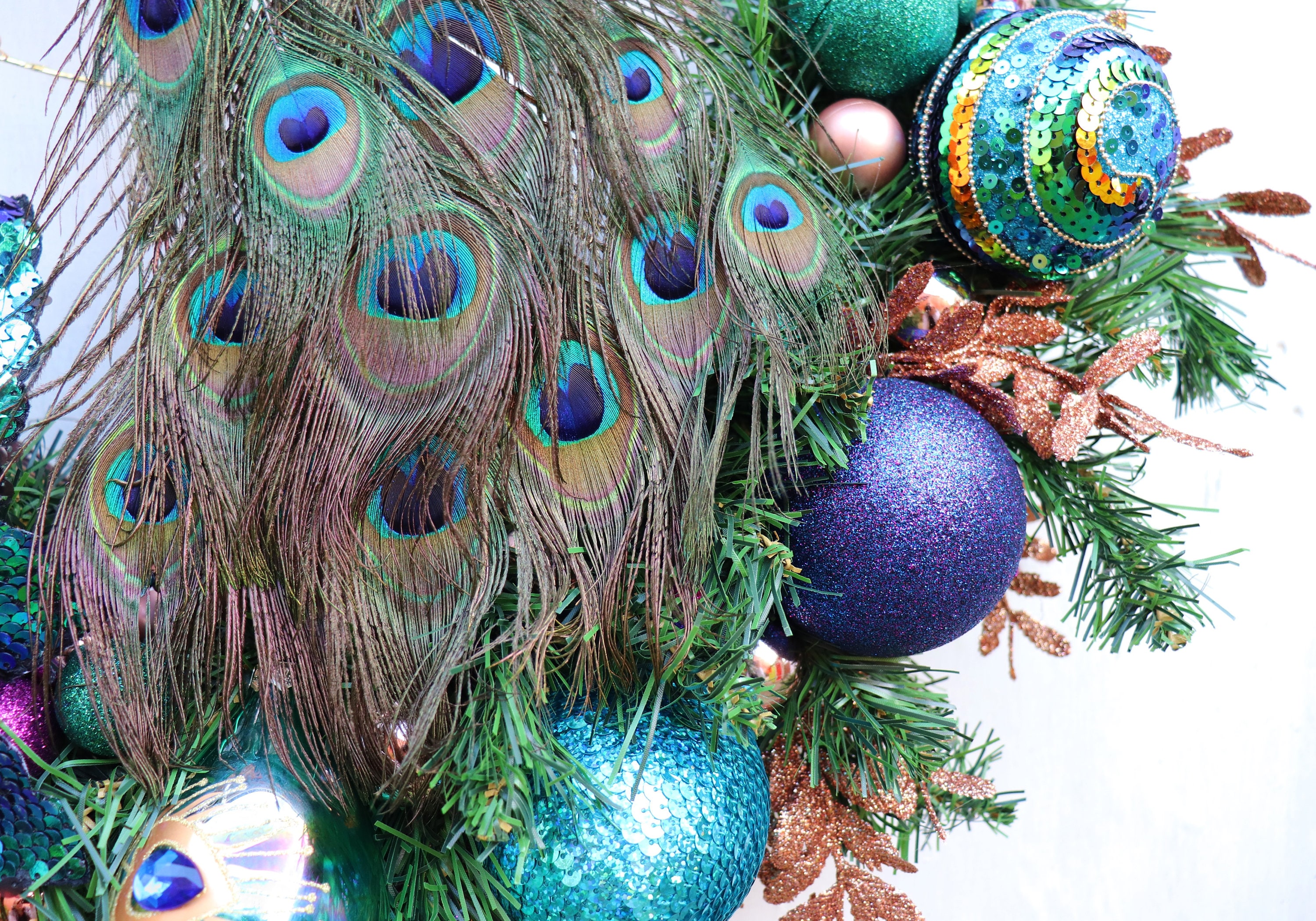 Peacock Christmas Ornament | Sugar Creek Home Decor