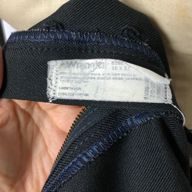 Made in The USA Vintage 1970s Black Perma Press Wrangler Pants 70s Mens Vintage Mens 38 Waist