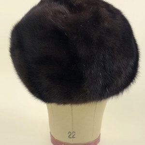 Vintage 1950s Mr. D Mink Fur Hat, 50s Mod Hat, Vintage Mr. D Designer, 60s Winter Ski Hat, Sz OSFM image 5