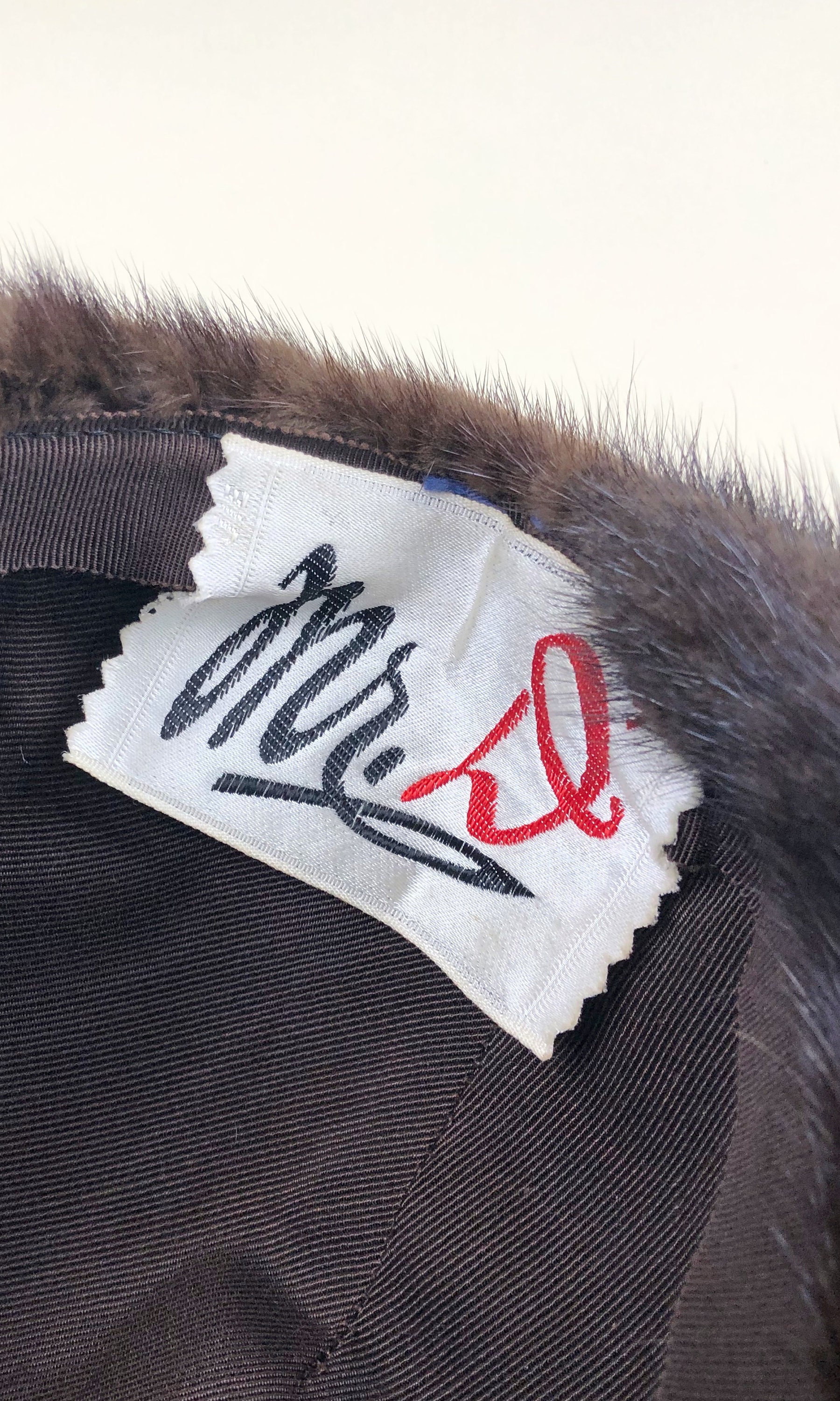 Mr. D Vintage Mink Fur Hat Vintage 1980s Mr. D main image 2