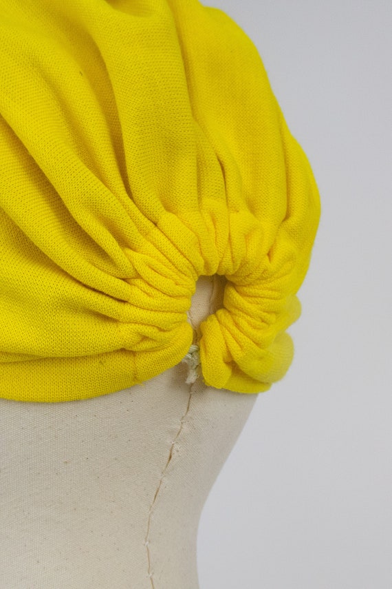 Vintage 1960s Yellow Boutique Kate's Turban, 60s … - image 7