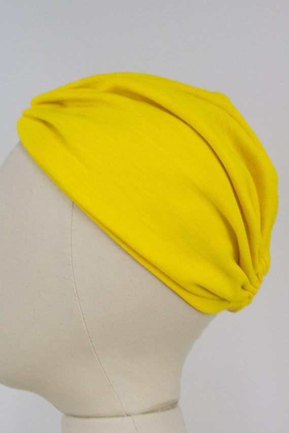 Vintage 1960s Yellow Boutique Kate's Turban, 60s … - image 5