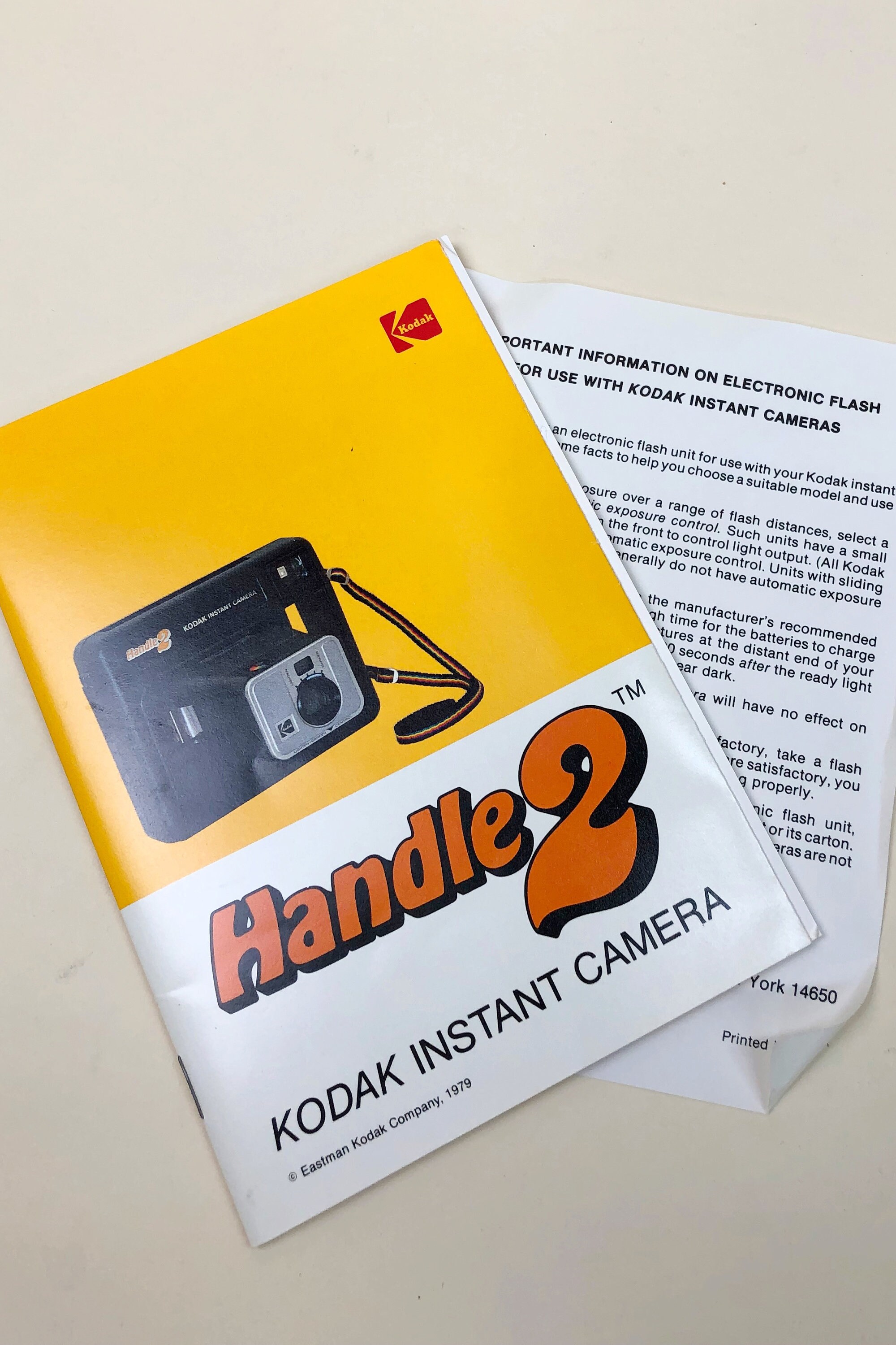 Vintage 1979 Handle 2 Kodak Instant Camera Vintage Kodak Etsy