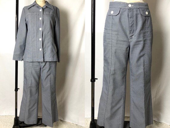 Vintage 1970s Ms Lee Brand Polyester Play Suit, Fa