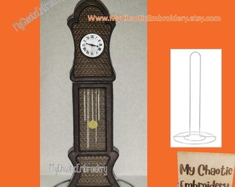 5x7 Cocina Papel toalla soporte cubierta Abuelo Reloj apilable - Máquina de archivos digitales bordado vajilla vajilla