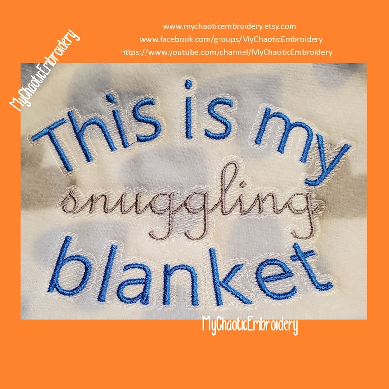 Snuggle Snuggly Snuggling Blanket 3 Sizes With Knockdown 5x7 Etsy