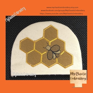 15x20 Serviettenhalter Cover Cover Cover Honeycomb mit Bienen Designs - Digitale Datei Stickmaschine Geschirr Tischwäsche