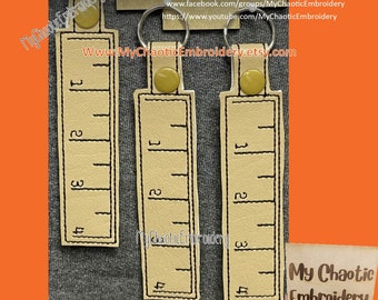 Cinta métrica 4x4 y 5x7 - Diseños de llaveros de estilos SAE y métricos - LAS INSTRUCCIONES incluyen alternativas -Bordado de máquina de archivos digitales