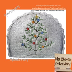 15x20 Küche Serviettenhalter Cover Skinny Weihnachtsbaum - Digitale Datei Stickmaschine Geschirr Geschirr