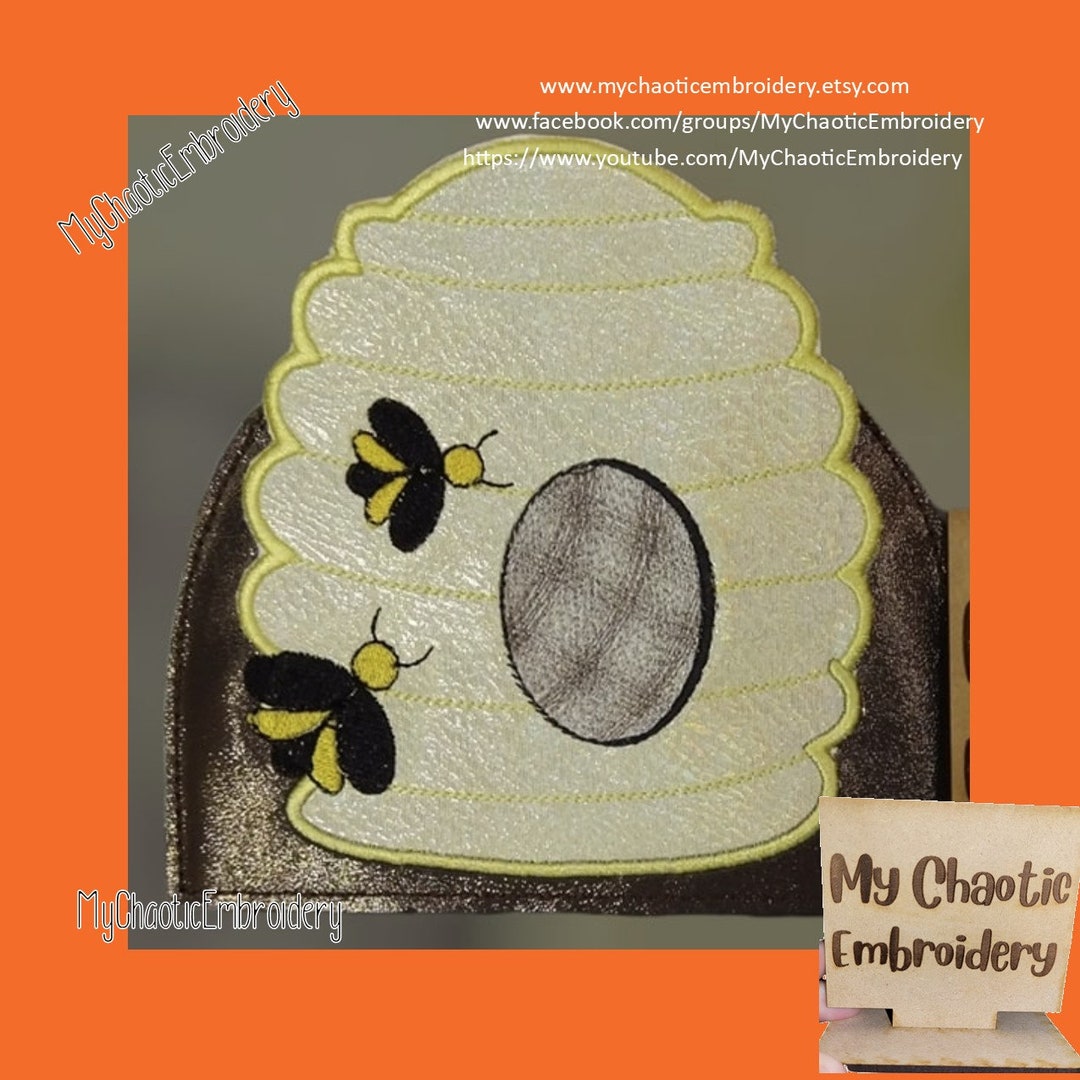5x7 Kitchen Napkin Holder Cover Beehive Bee Hive Honey Bee Applique ...