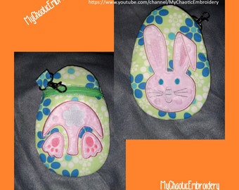 5x7 ITH Bunny Butt and Face 2 Hoopings Zipper Bag FULLY 5x7 ITH Bunny Butt and Face 2 Hoopings Zipper Bag FULLY