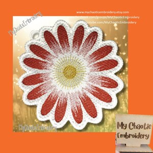 Free standling lace FSL Windflower Anemone Ornament Designs 4 sizes 4x4 (2 sizes), 5x5, 8x8 - Digital file machine embroidery  design