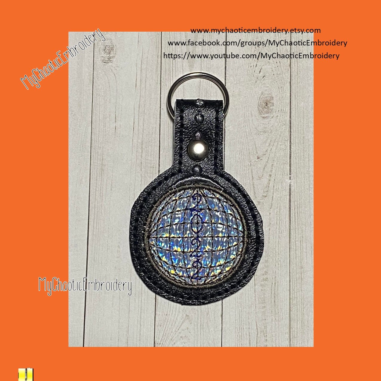 4x4 Happy New Year - NYE Disco Ball Groovy 70s Dance Party Snap Tab Key  Fob Ring Designs Digital File Machine Embroidery - Etsy