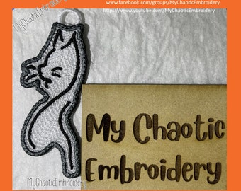 Free standling lace FSL Ellen kitty cat Ornament Designs 3 sizes 4x4, 5x5, 8x8 - Digital file machine embroidery  design