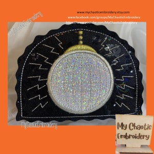 5x7 Kitchen Napkin holder cover Disco ball cover Designs - Digital file machine embroidery tableware tablewear