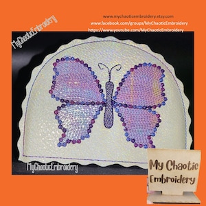 15x20 Küche Serviettenhalter Cover Schmetterling Skizze mit Knötchenstich, buntes Designs