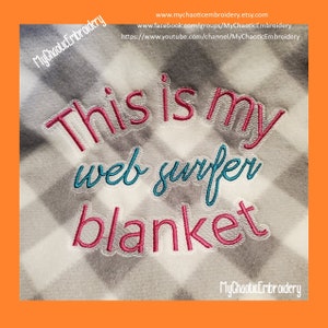 My Web Surfer Internet world wide web 3 sizes with knockdown 5x7, 6x10, 8x14 - embroidery Digital file machine embroidery