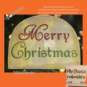 15x20 Küche Serviettenhalter Cover Merry Christmas 3 Schriftstile- Digitale Datei Stickmaschine Geschirr Tablewear