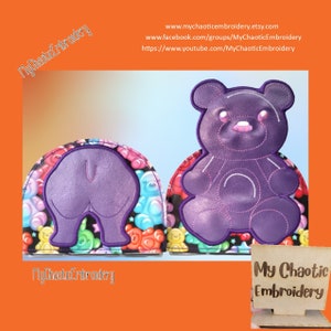 15x18 Küche Serviettenhalter Cover Gummibärchen Applikation - Digitale Datei Stickdatei Geschirr Tischwäsche