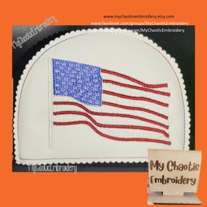 15x20 Serviettenhalter Cover US Flagge Vereinigte Staaten USA Designs - Digitale Datei Stickmaschine Geschirr Geschirr Tischwäsche