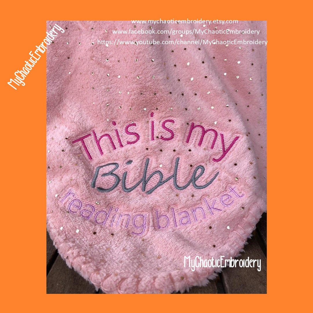 My Bible Reading Blanket 3 Sizes With Knockdown 5x7, 6x10, 8x14