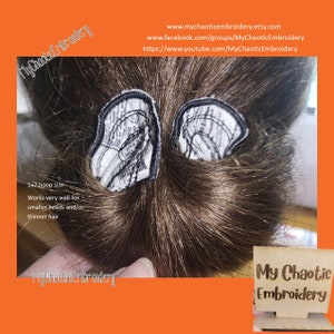 Bun Twister ITH hair accessory - bun holder maker - 5x7 included Digital file machine embroidery