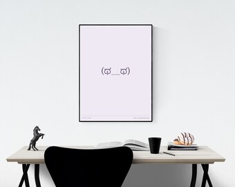 Dawg Face Ascii Emoji Print Poster Etsy