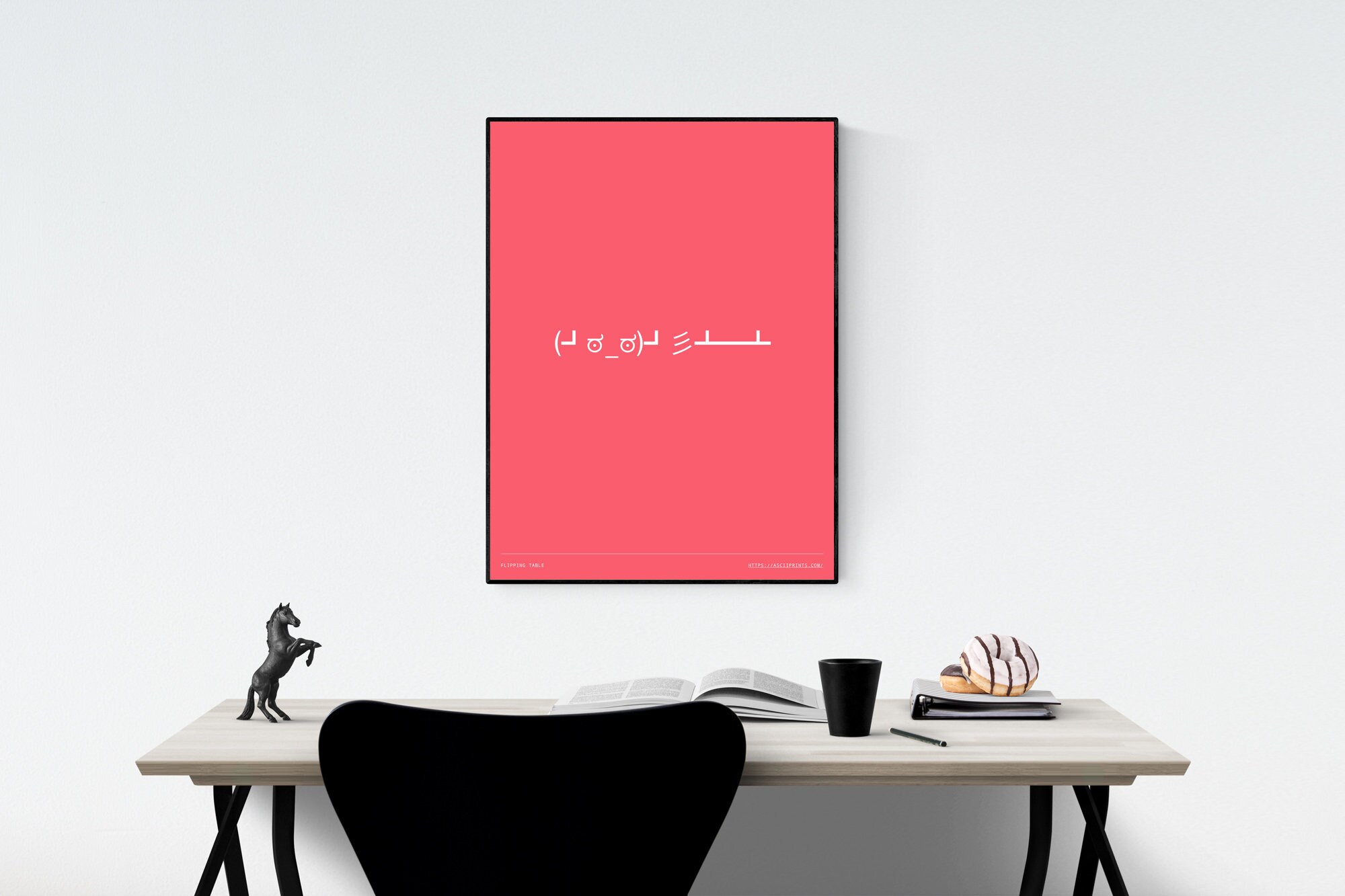 Table Flip ASCII emoji print/poster Etsy