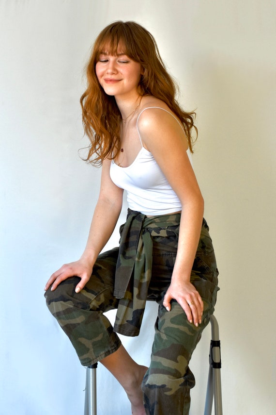 Green Army Camo Painter Coverall Jumpsuit
