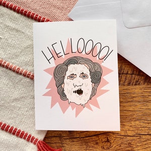 Mrs. Doubtfire “Hello” Karte