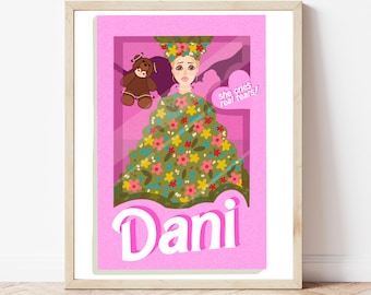 Retro Dani Doll Print-druk artystyczny Midsommar